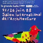 Quarez Salon International De L'Architecture Original Vintage Poster