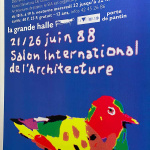 Quarez Salon International De L'Architecture Original Vintage Poster