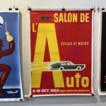 Salon l'auto by Herve Morvan Original Vintage Poster