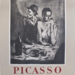 Picasso l'œuvre gravé 1955 Origina Vintage Poster