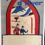 Sports D'Hiver Original 1950's Vintage Poster by R Crouzet