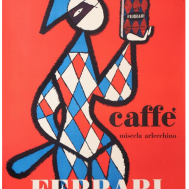 Caffe Ferrari Miscela Arlecchino Original Vintage Poster