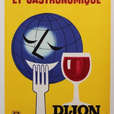 Dijon Gastronomique Villemot Original Vintage Poster