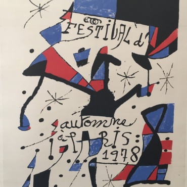 Miro Centre D'information Festival 1978 Original Vintage Poster