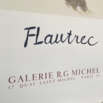 FLautrec Galerie R-G Michel Horse & Carriage Original Vintage Poster