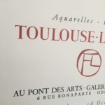 Toulouse Lautrec Aquarelles - Dessins 1962 Original Vintage Poster