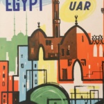 Egypt UAR Tourism Circa 1960 Original Vintage Poster