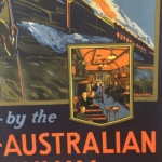 Trans-Australian Railway by Tromf Original Vintage Poster