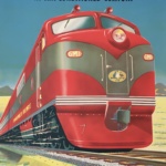 To The East Trans-Australian Railway Original Vintage Poster