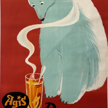 Agis Polar Bear Original Vintage Poster Letitia Morris Gallery