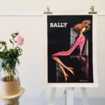 Bally Rocks Woman Alain Gautier ORIGINAL VINTAGE POSTER