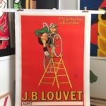 J B Louvet Original Vintage Cycling Poster by Mich