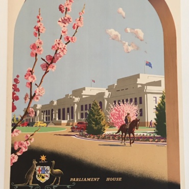 Canberra Australian Capital Territory Original Vintage Poster