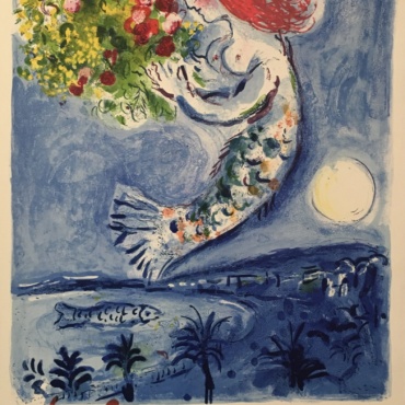 Nice Soleil Chagall Original Vintage Poster Letitia Morris Gallery