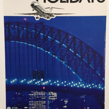 TAA's Big City Holidays Original Vintage Travel Poster