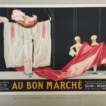 Au Bon Marche by René Vincent Original Vintage Poster