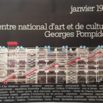 Georges Pompidou Widmer Vintage Poster Original