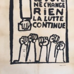 Le Vote Ne Change Rien La Lutte Continue Original Vintage Poster