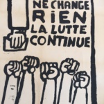 Le Vote Ne Change Rien La Lutte Continue Original Vintage Poster