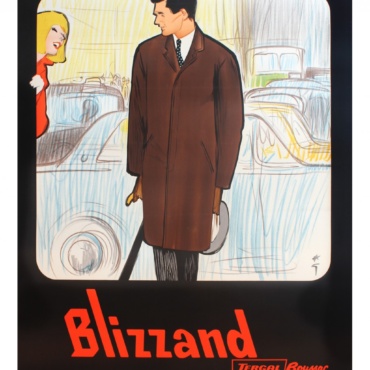 Blizzand Man by Rene Gruau Original Vintage Poster