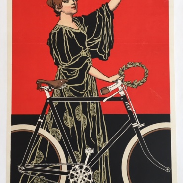 Patria Bicycle 1900's Original Vintage Poster Letitia Morris Gallery