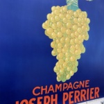 Joseph Perrier champagne Original vintage poster