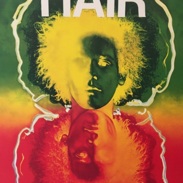 HAIR Theatre de la Porte Saint-Martin Original Vintage Poster