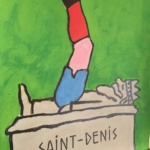 Saint Denis Football by Savignac Original Vintage Poster