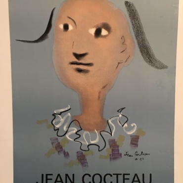 Jean Cocteau Galerie Lucie Weill 1973 Original Vintage Poster