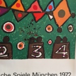 Olympische Spiele Munchen 1972 Original Vintage Poster