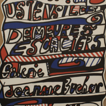 Jean Dubuffet Galerie Jeanne Bucher Original Vintage Poster