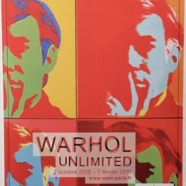 Warhol Unlimited Paris Exhibition 2016 Original Vintage Poster