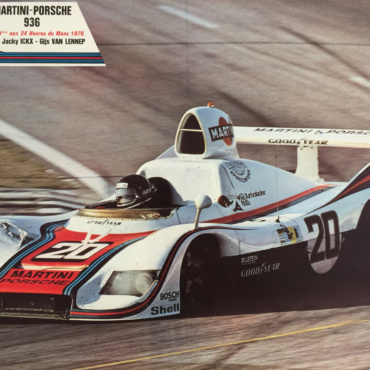 Martini-Porsche Jacky Ickx 1976 Original Vintage Poster