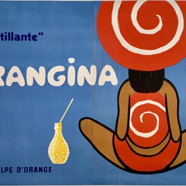 Orangina "fruitillante" Villemot Original Vintage Poster