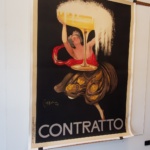 Contratto Cappiello Oversize Original Vintage Poster