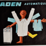 Savignac Laden Automatique Savignac Original Vintage Poster Oversize