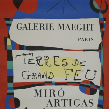 Miro Artigas Galerie Maeght Paris Original Vintage Poster