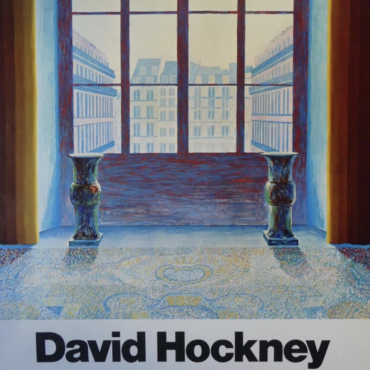 David Hockney Musee des Arts Decoratifs Original Vintage Poster