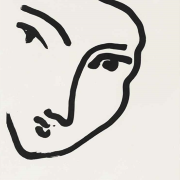 Nadia Au Visage Henri Matisse Original Vintage Poster