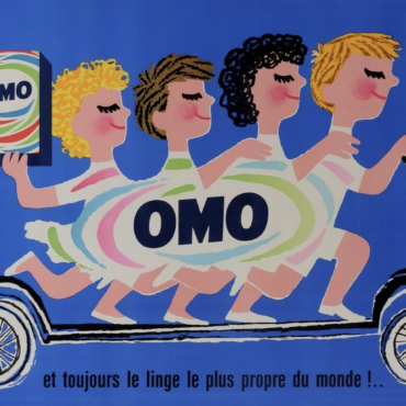 OMO Herve Morvan Original Vintage Poster