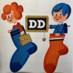 DD La Chaussette De Classe Original Vintage Poster Letitia Morris Gallery