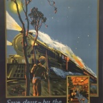 Trans-Australian Railway by Tromf Original Vintage Poster