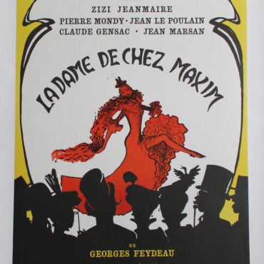 Théâtre du Palais Royal 1965 by Gruau Original Vintage Poster