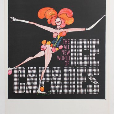 Ice Capades Theatrical Ice Skating Poster Original Vintage Poster