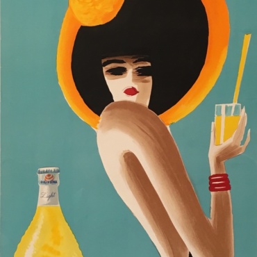 Orangina Light - Villemot Original Vintage Poster