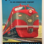 Trans-Australian Railway To the East Original Vintage Poster