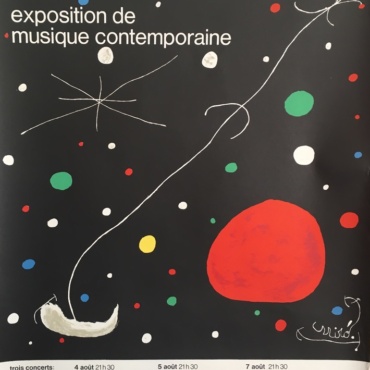 Miro nuits de la fondation maeght Original Vintage Poster