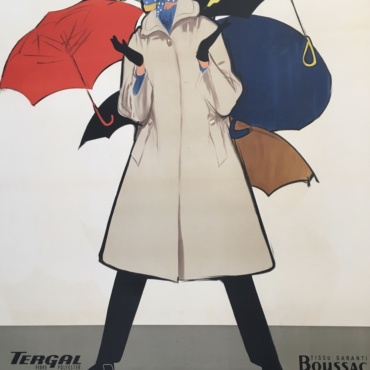 Blizzand Umbrellas by Gruau Original Vintage Poster