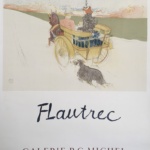 FLautrec Galerie R-G Michel Horse & Carriage Original Vintage Poster