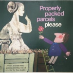 Properly Packed Parcels Please - GPO Statue Original Vintage Poster